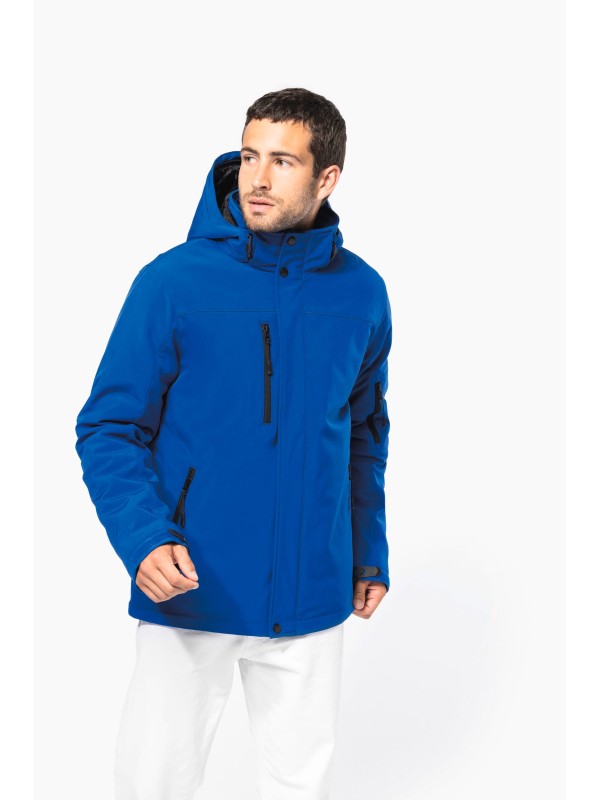 Parka softshell acolchoada com capuz - K650
