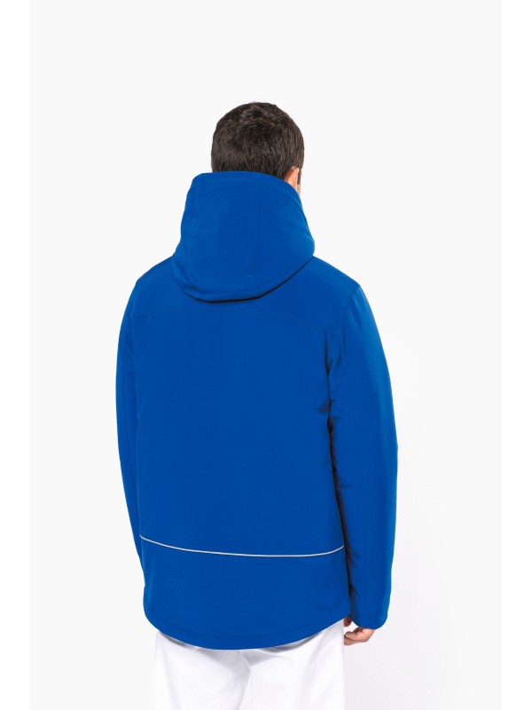 Parka softshell acolchoada com capuz - K650