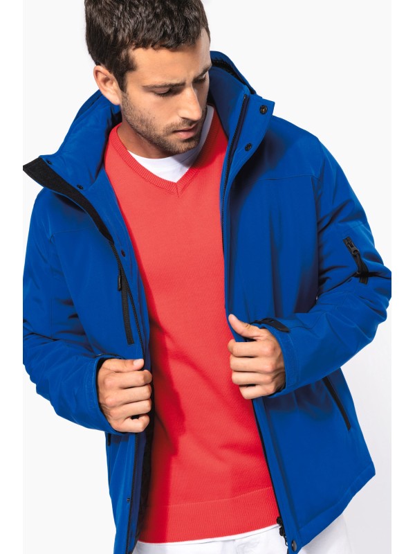 Parka softshell acolchoada com capuz - K650