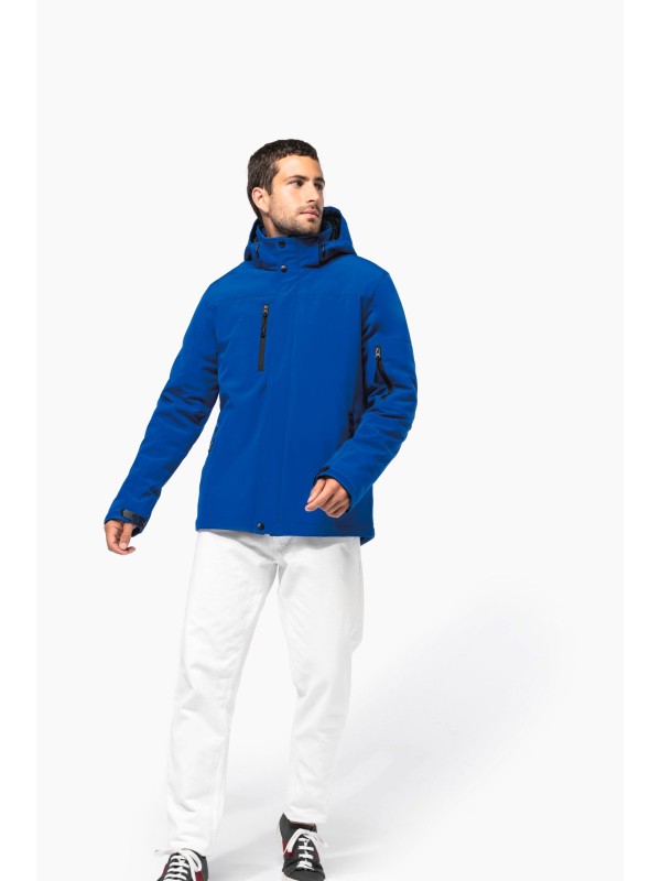 Parka softshell acolchoada com capuz - K650
