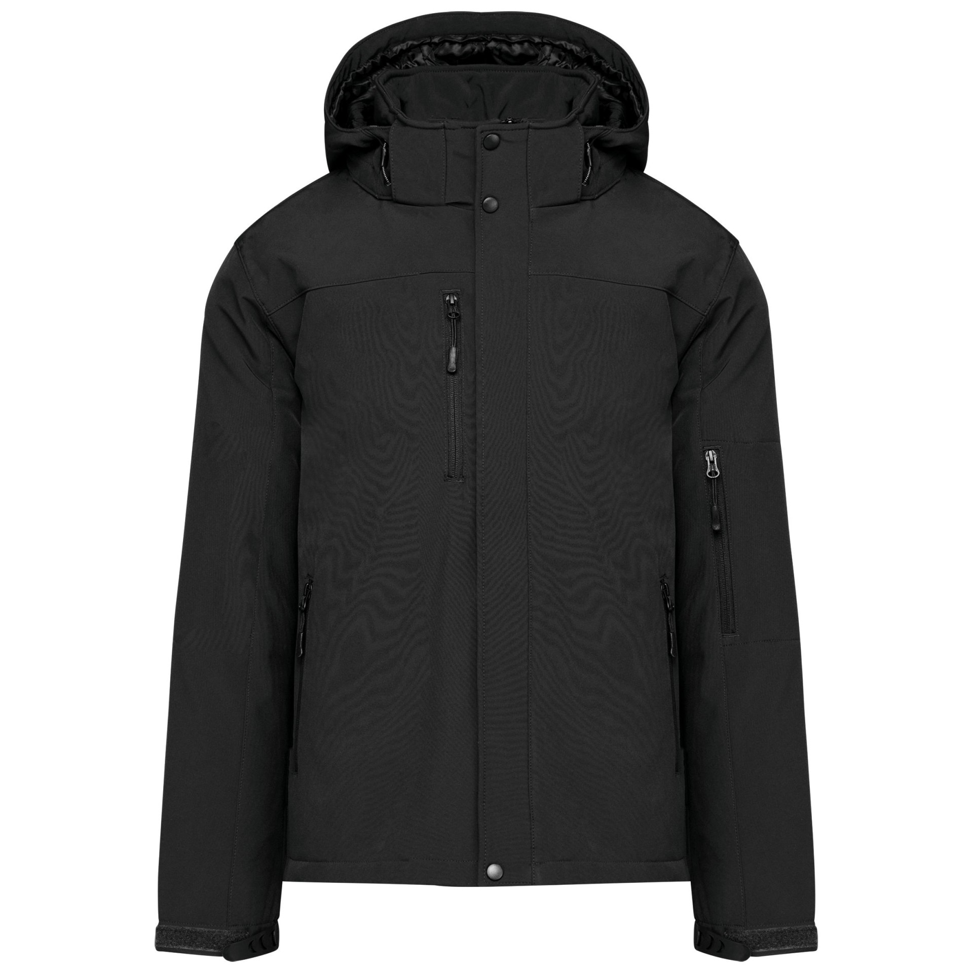 Parka softshell acolchoada com capuz - K650