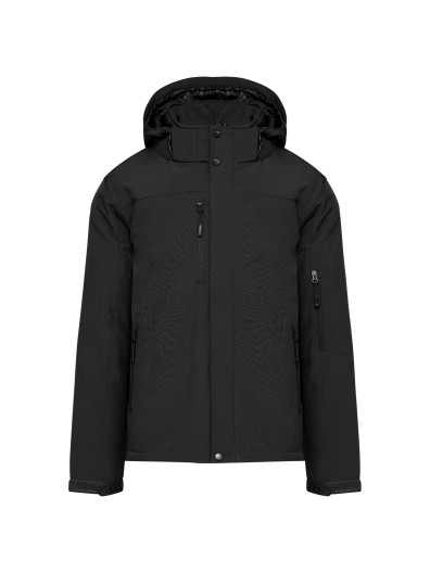 Parka softshell acolchoada com capuz - K650