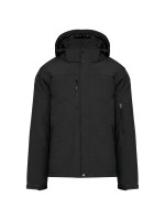 Parka softshell acolchoada com capuz - K650