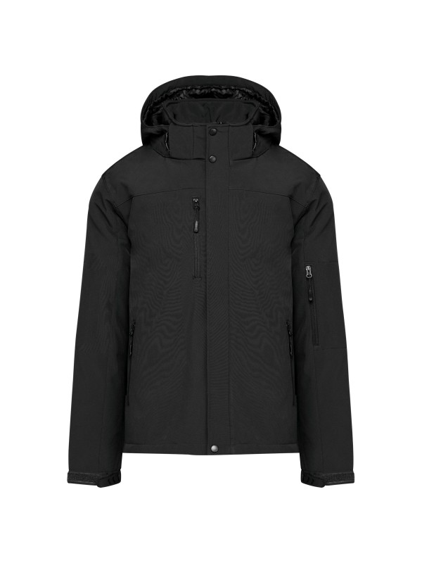 Parka softshell acolchoada com capuz - K650