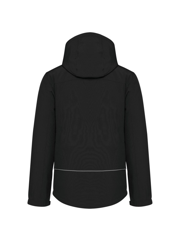 Parka softshell acolchoada com capuz - K650