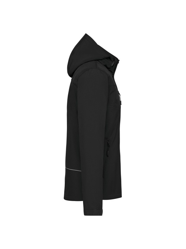 Parka softshell acolchoada com capuz - K650