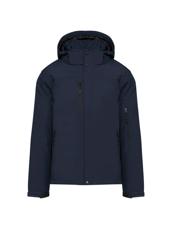 Parka softshell acolchoada com capuz - K650