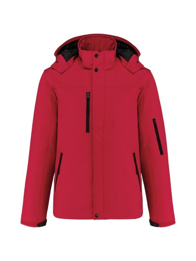 Parka softshell acolchoada com capuz - K650