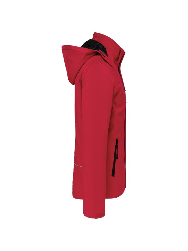 Parka softshell acolchoada com capuz - K650