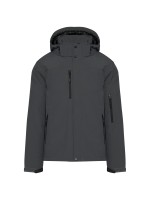 Parka softshell acolchoada com capuz - K650