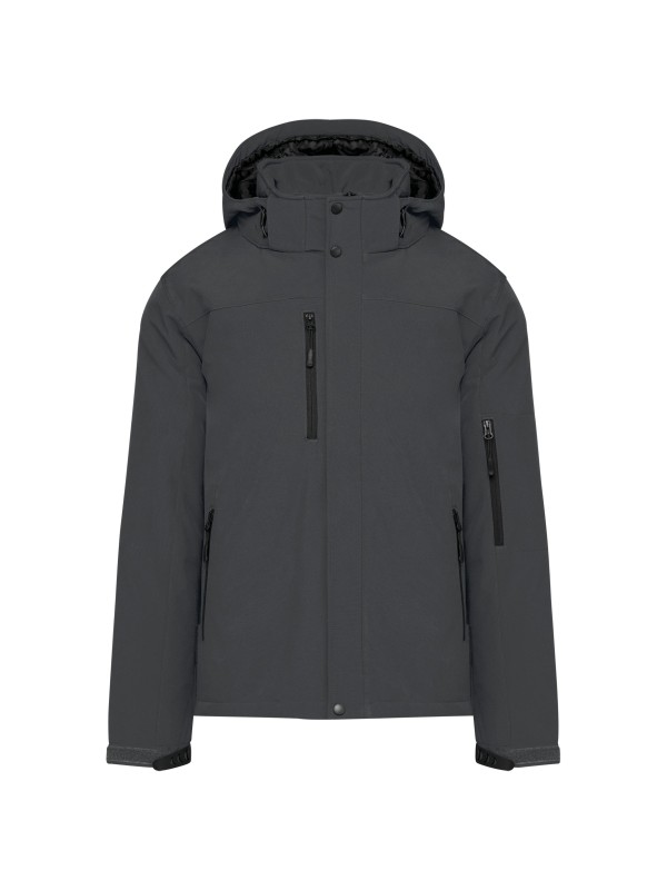 Parka softshell acolchoada com capuz - K650