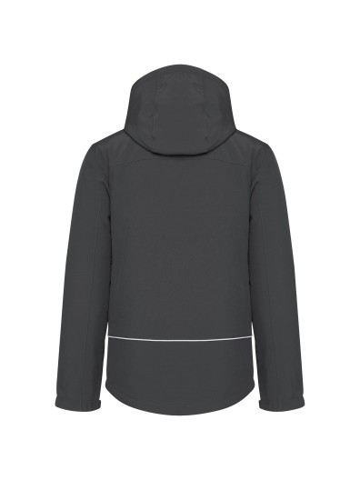 Parka softshell acolchoada com capuz - K650