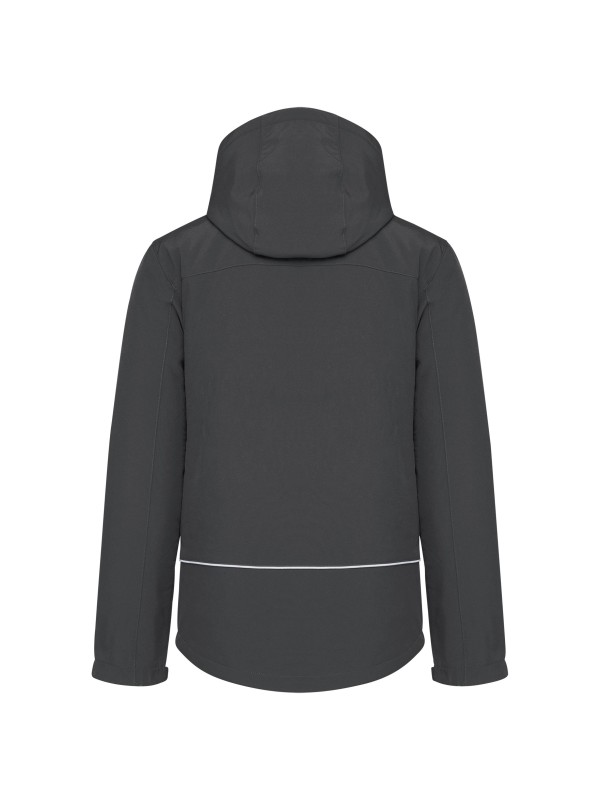 Parka softshell acolchoada com capuz - K650