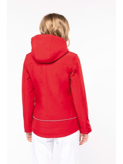 Parka softshell acolchoada com capuz - K651