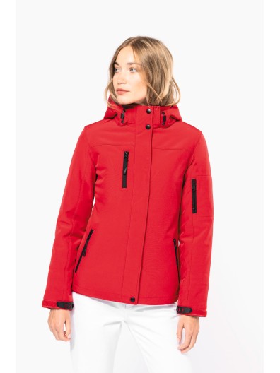 Parka softshell acolchoada com capuz - K651