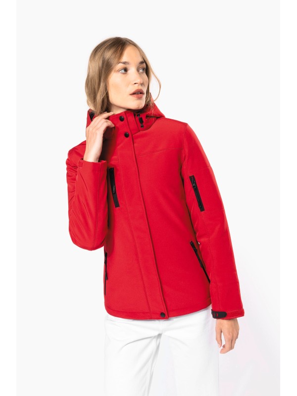 Parka softshell acolchoada com capuz - K651