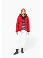 Parka softshell acolchoada com capuz - K651