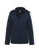 Parka softshell acolchoada com capuz - K651
