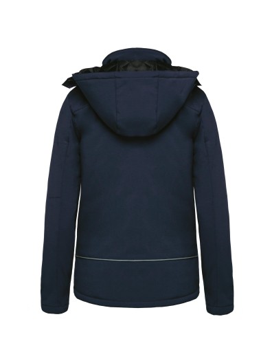 Parka softshell acolchoada com capuz - K651