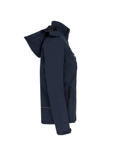 Parka softshell acolchoada com capuz - K651