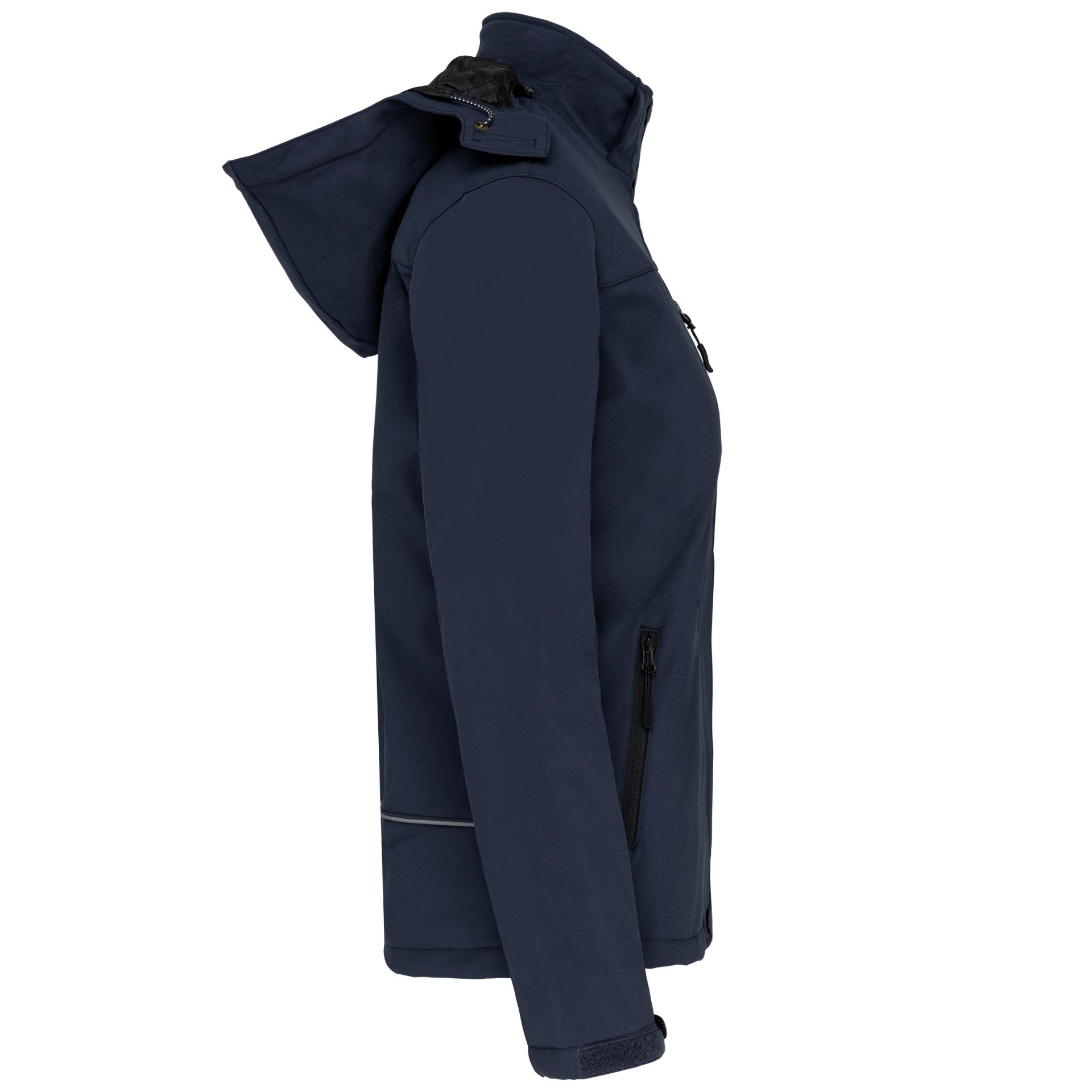 Parka softshell acolchoada com capuz - K651
