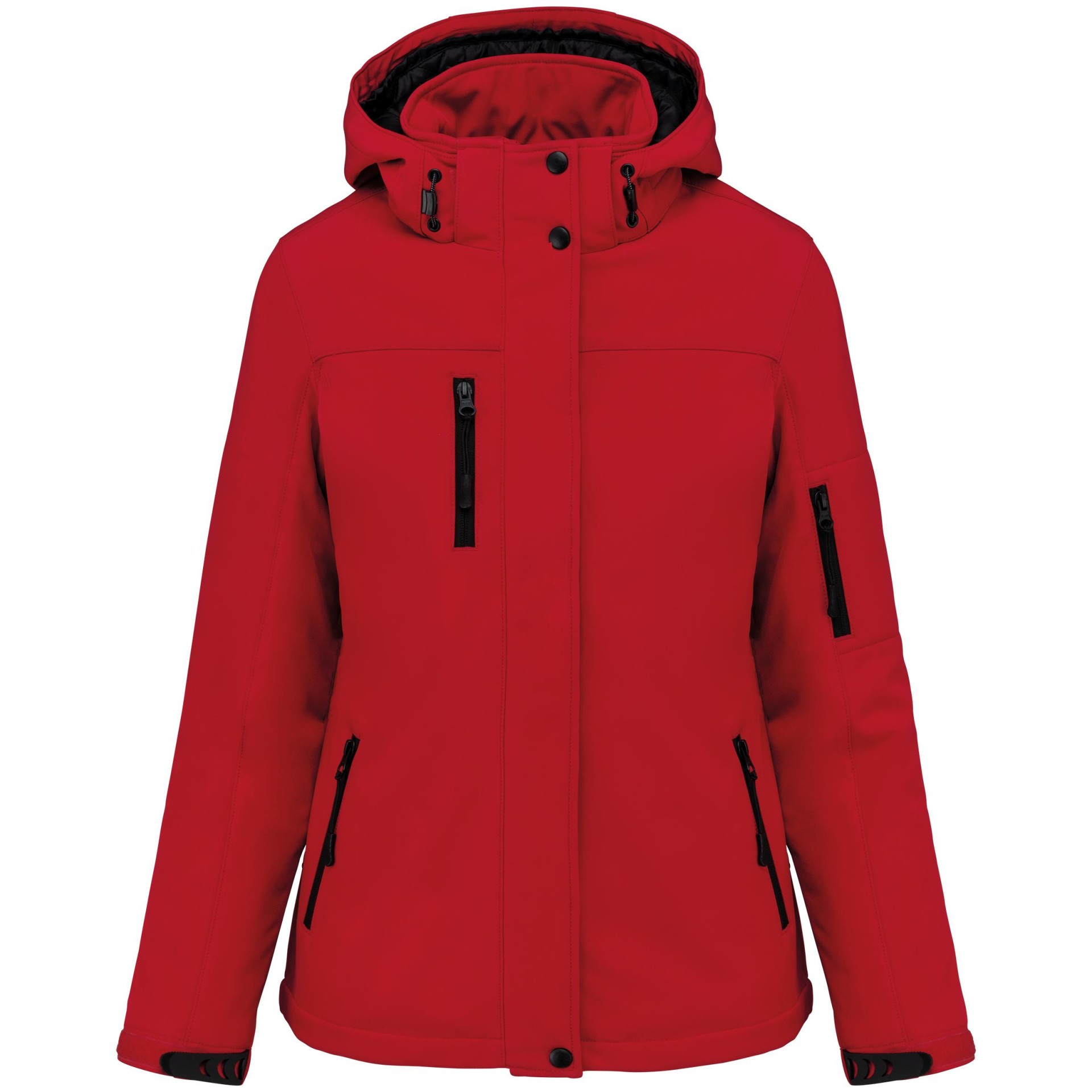 Parka softshell acolchoada com capuz - K651