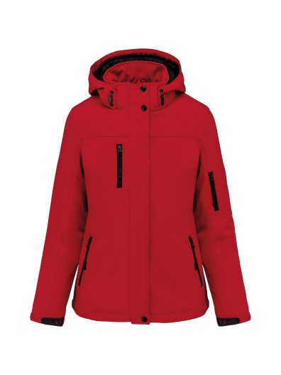 Parka softshell acolchoada com capuz - K651