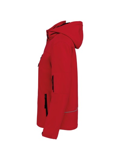 Parka softshell acolchoada com capuz - K651