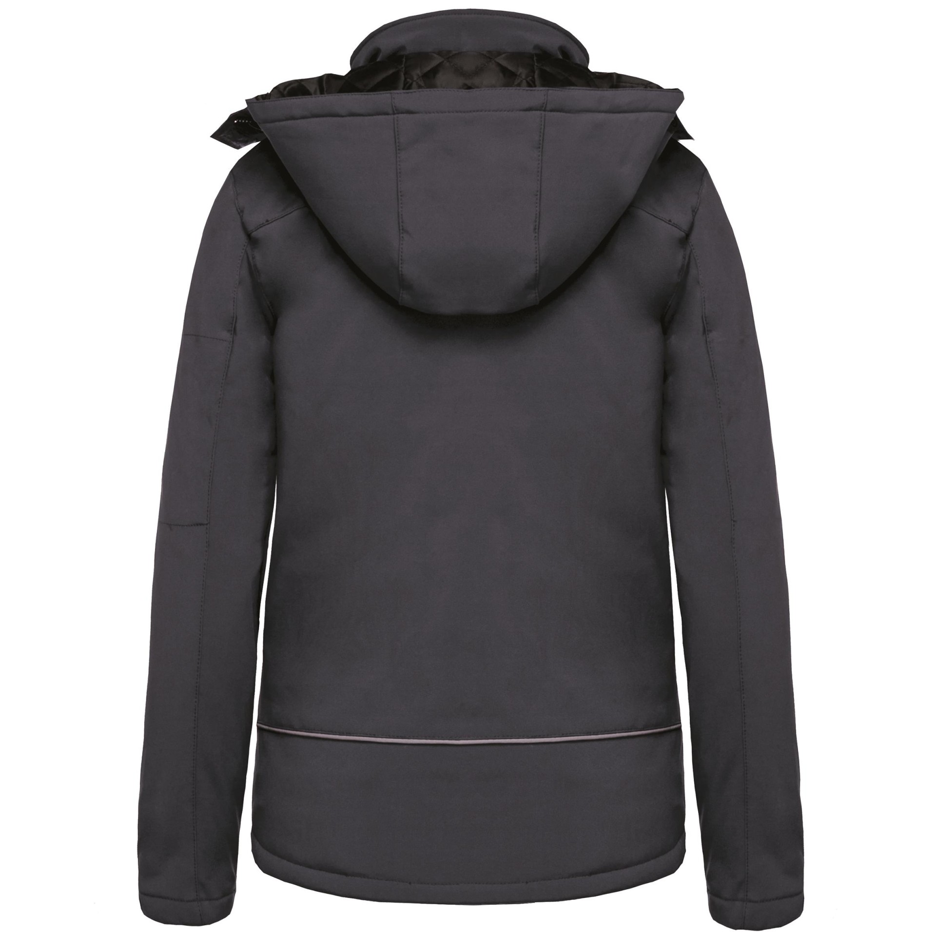 Parka softshell acolchoada com capuz - K651