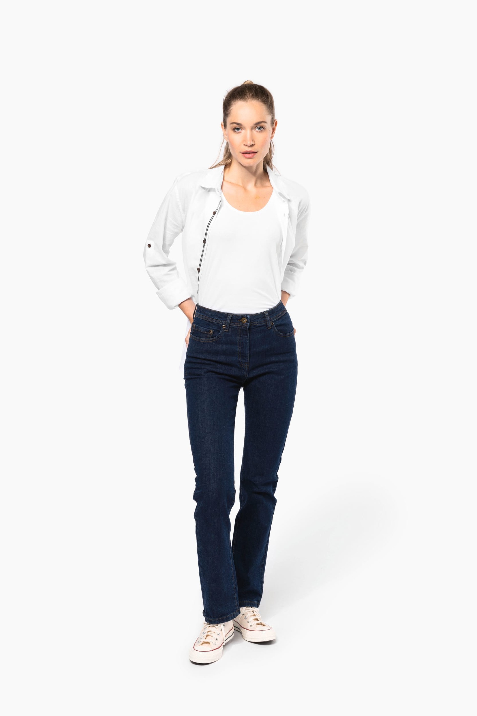 Calças de ganga básicas - K759