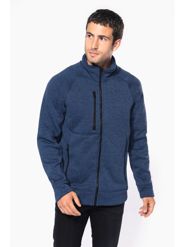 Casaco em malha mesclada - K9106