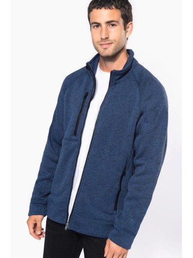 Casaco em malha mesclada - K9106