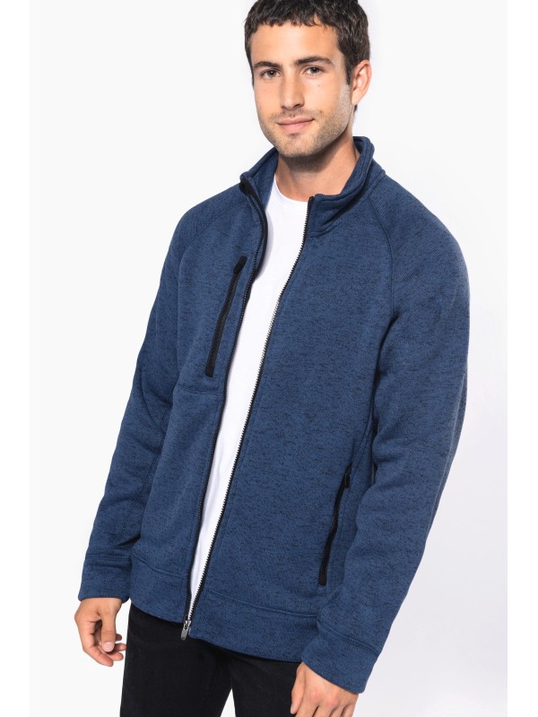 Casaco em malha mesclada - K9106