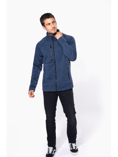 Casaco em malha mesclada - K9106