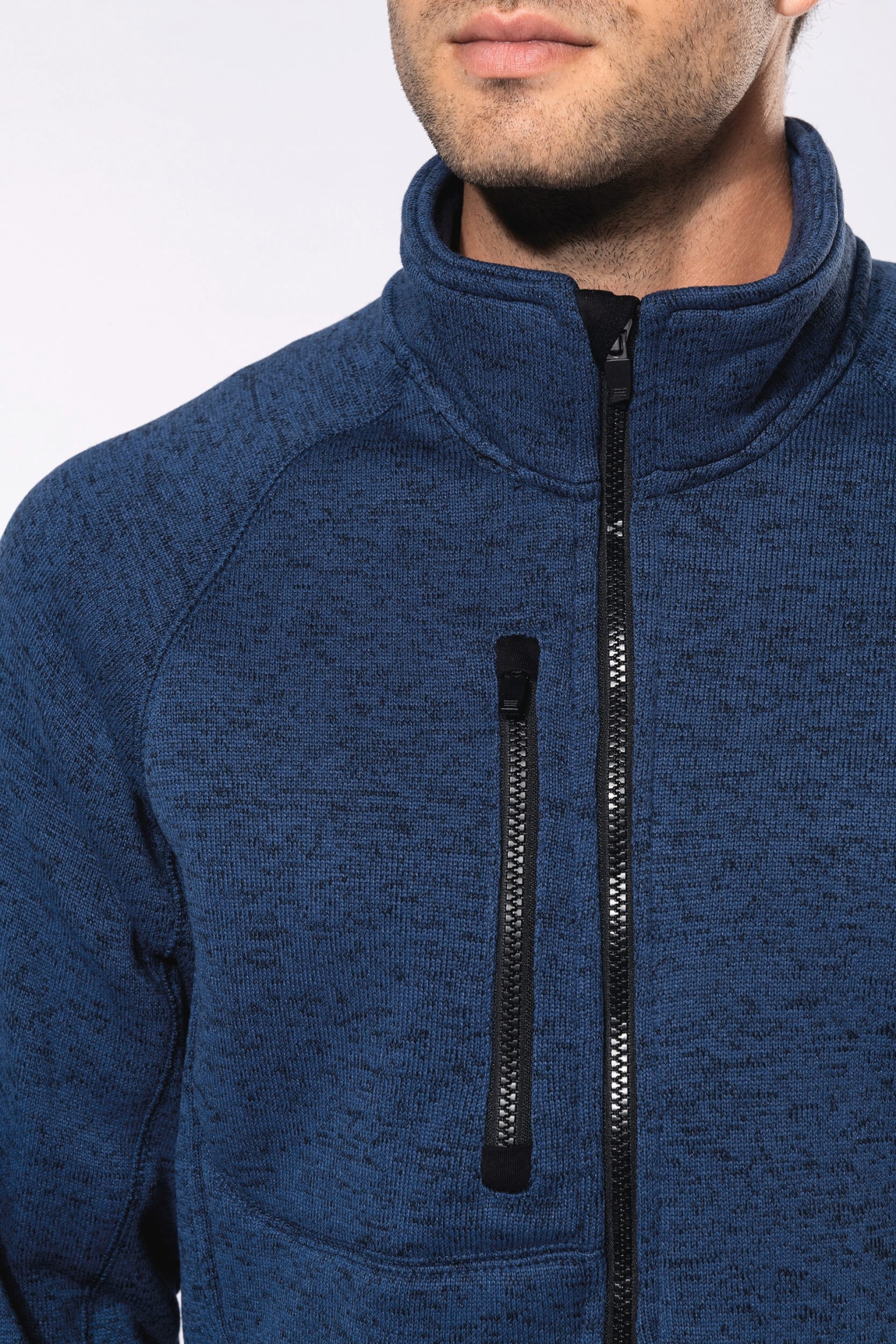 Casaco em malha mesclada - K9106