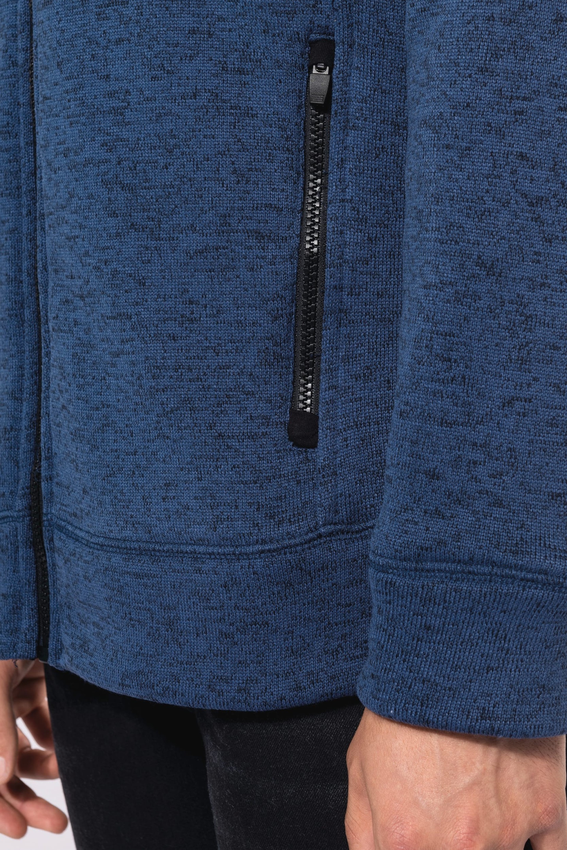 Casaco em malha mesclada - K9106