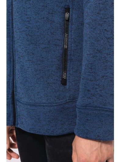 Casaco em malha mesclada - K9106