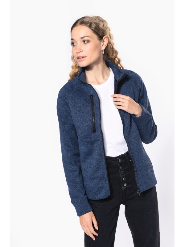 Casaco em malha mesclada - K9107