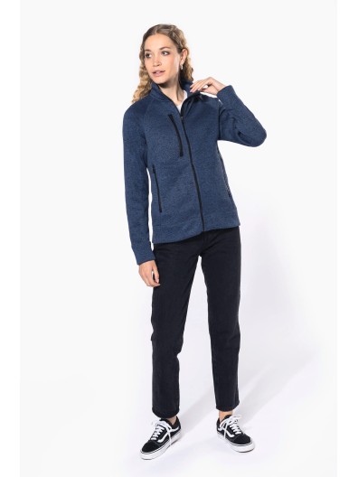 Casaco em malha mesclada - K9107