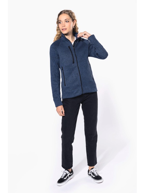 Casaco em malha mesclada - K9107