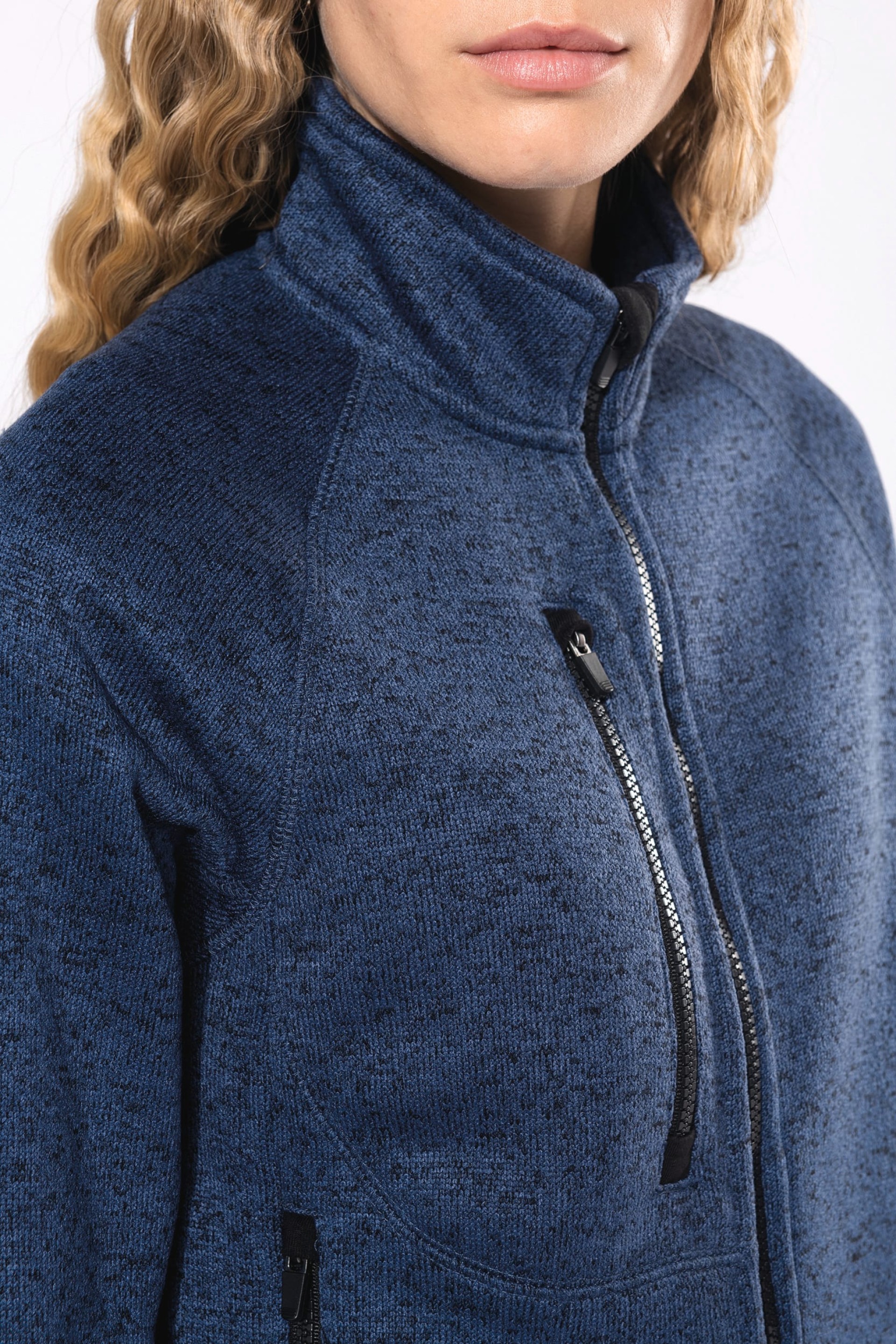 Casaco em malha mesclada - K9107