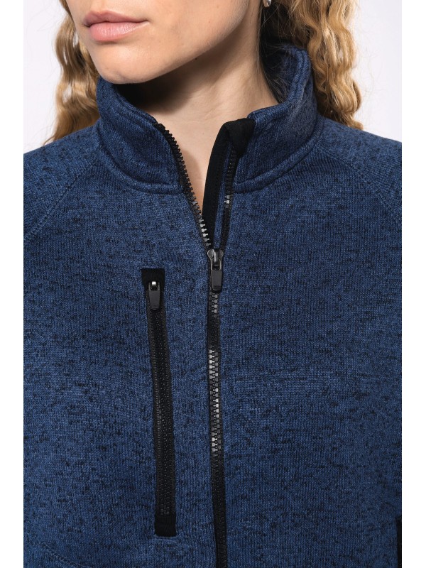 Casaco em malha mesclada - K9107