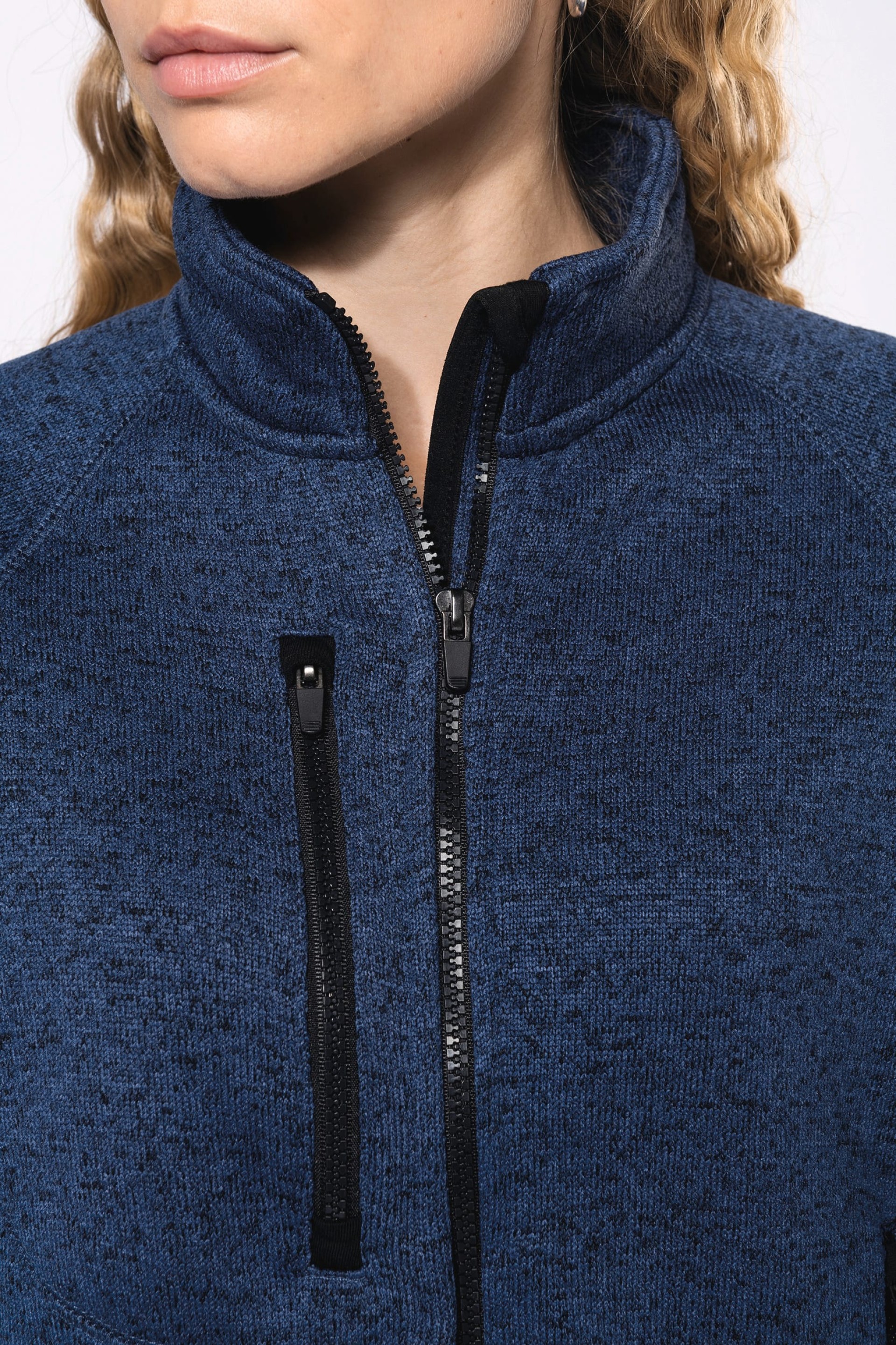 Casaco em malha mesclada - K9107