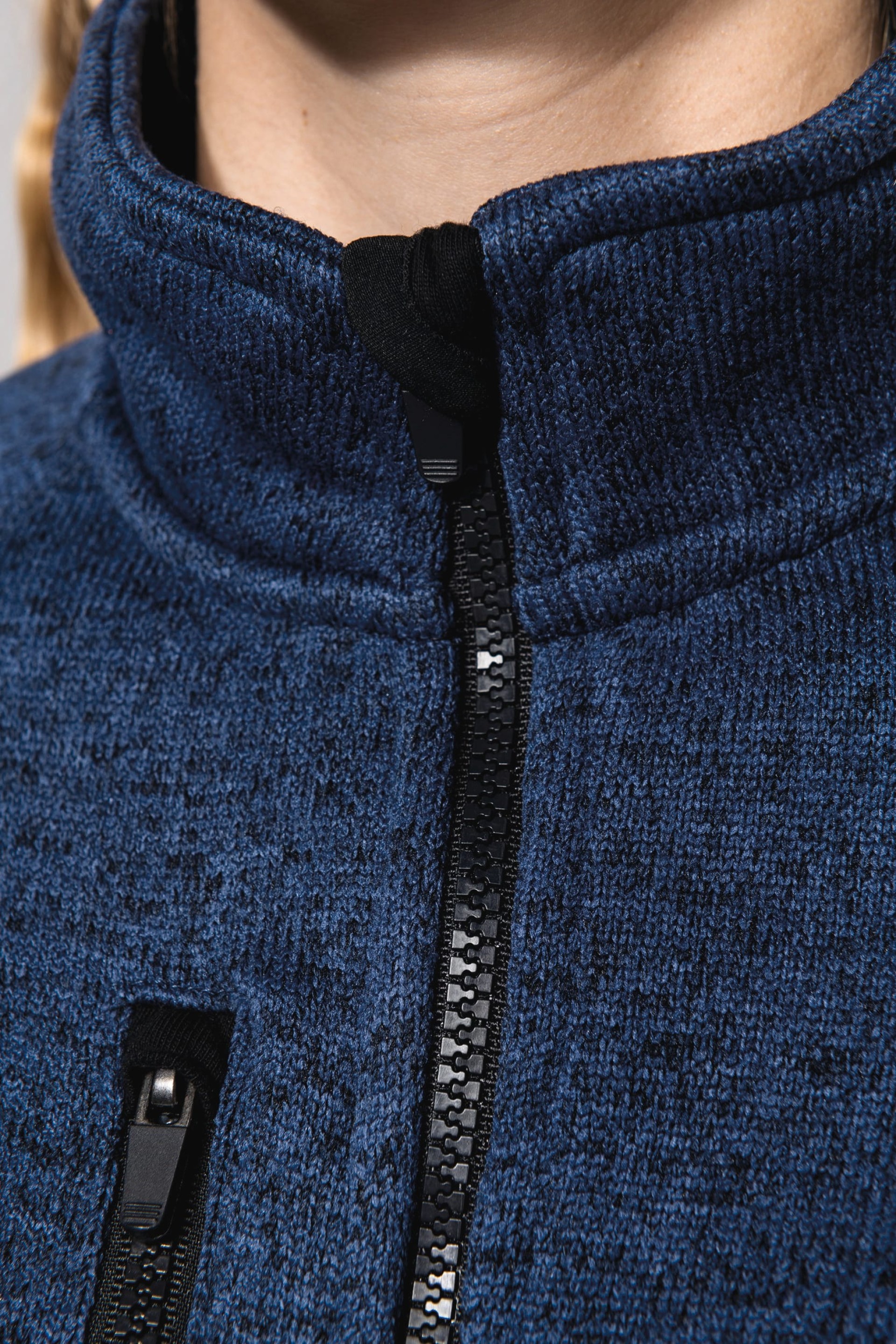 Casaco em malha mesclada - K9107