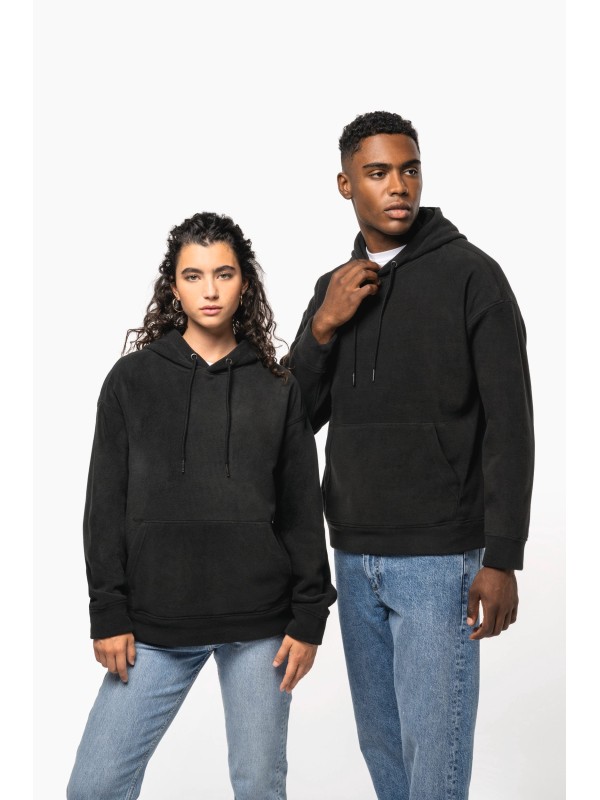 Sweatshirt com capuz oversize em polar reciclado unissexo - K949