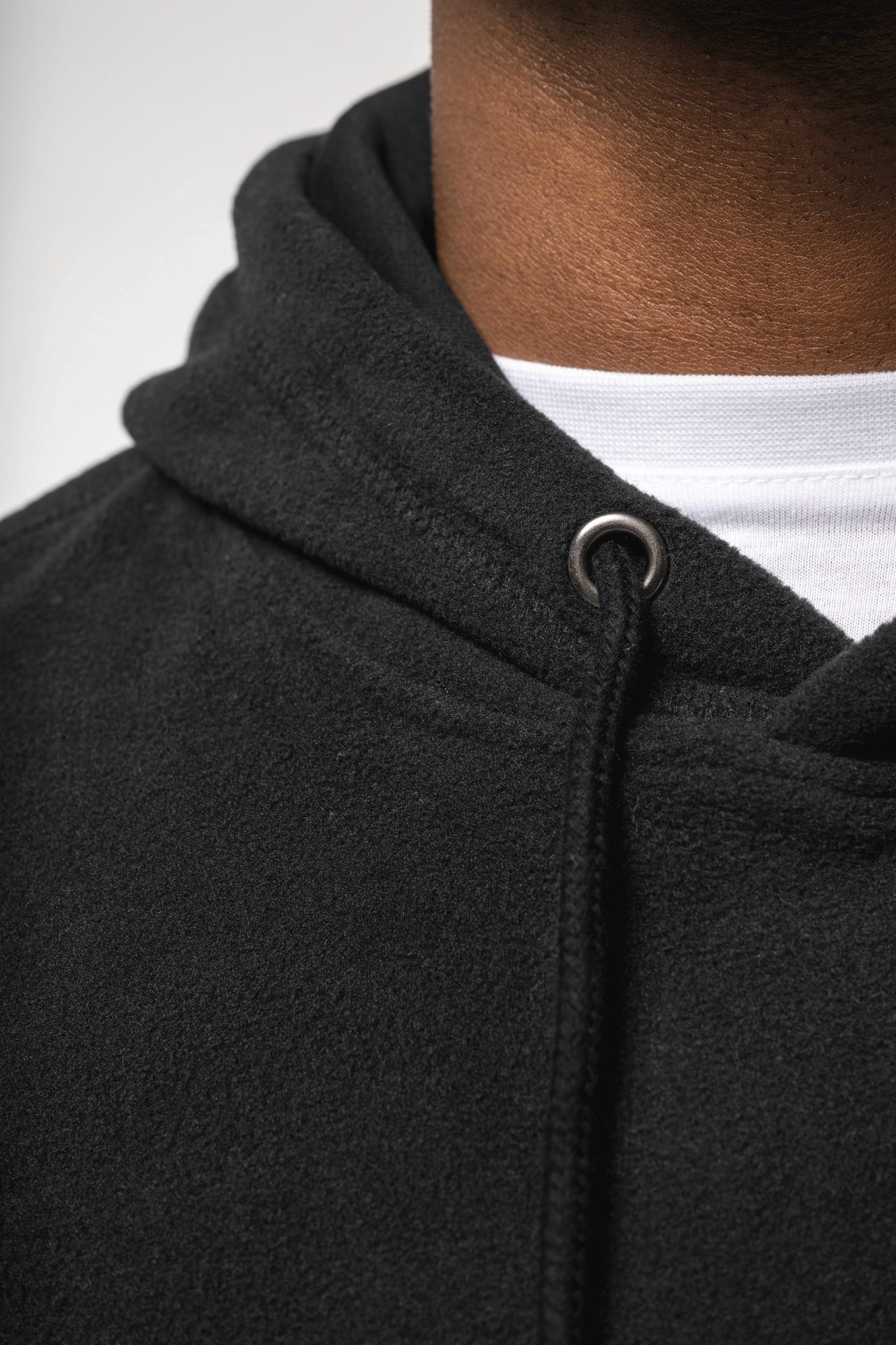 Sweatshirt com capuz oversize em polar reciclado unissexo - K949