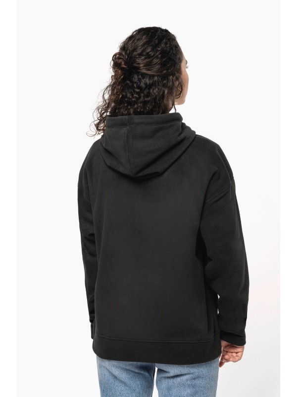 Sweatshirt com capuz oversize em polar reciclado unissexo - K949