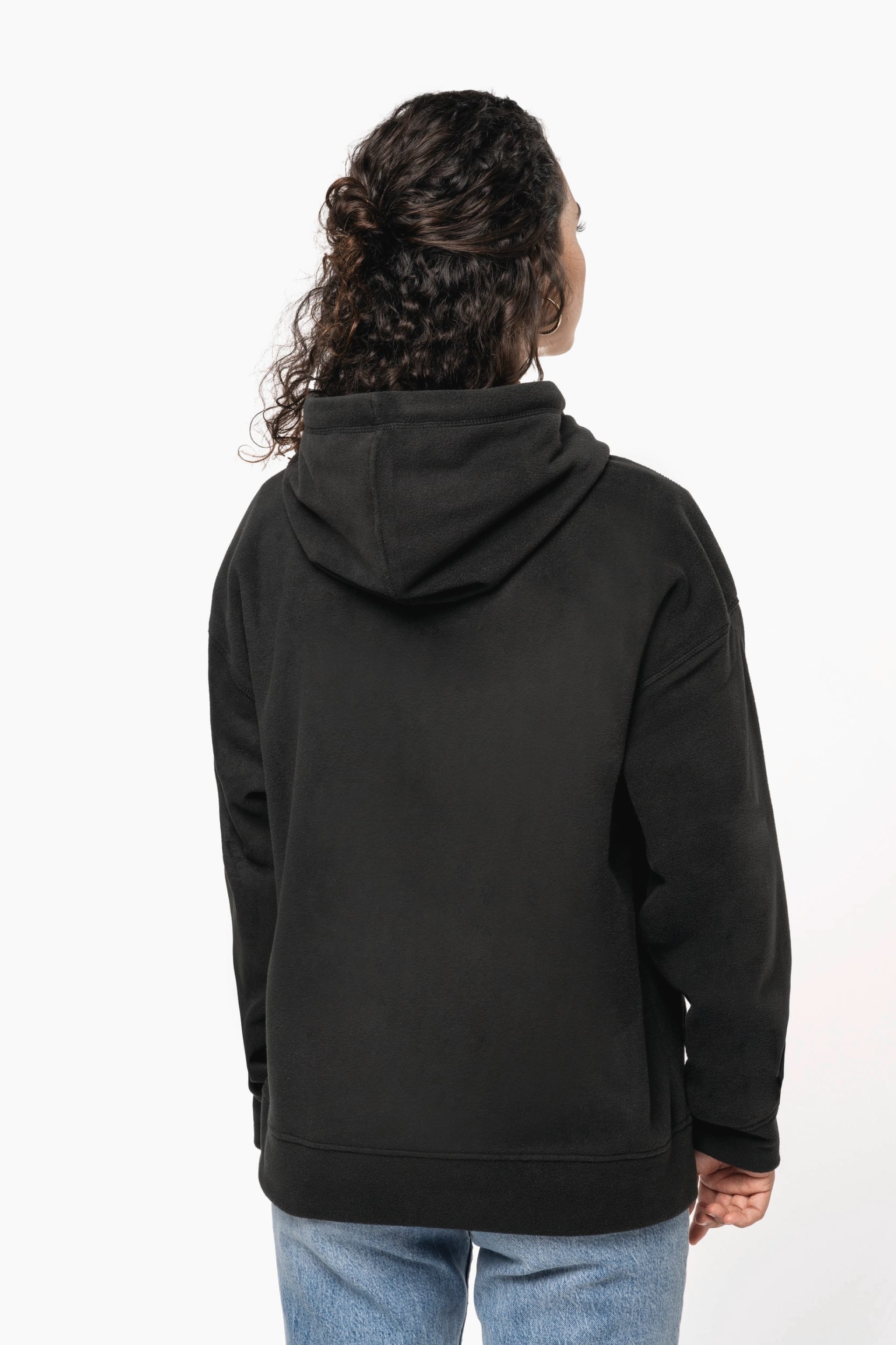 Sweatshirt com capuz oversize em polar reciclado unissexo - K949