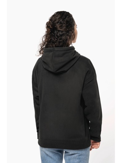 Sweatshirt com capuz oversize em polar reciclado unissexo - K949