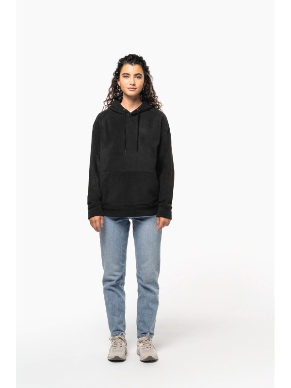 Sweatshirt com capuz oversize em polar reciclado unissexo - K949